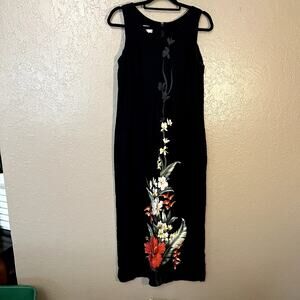 Two Palms Hawaii midi dress black large